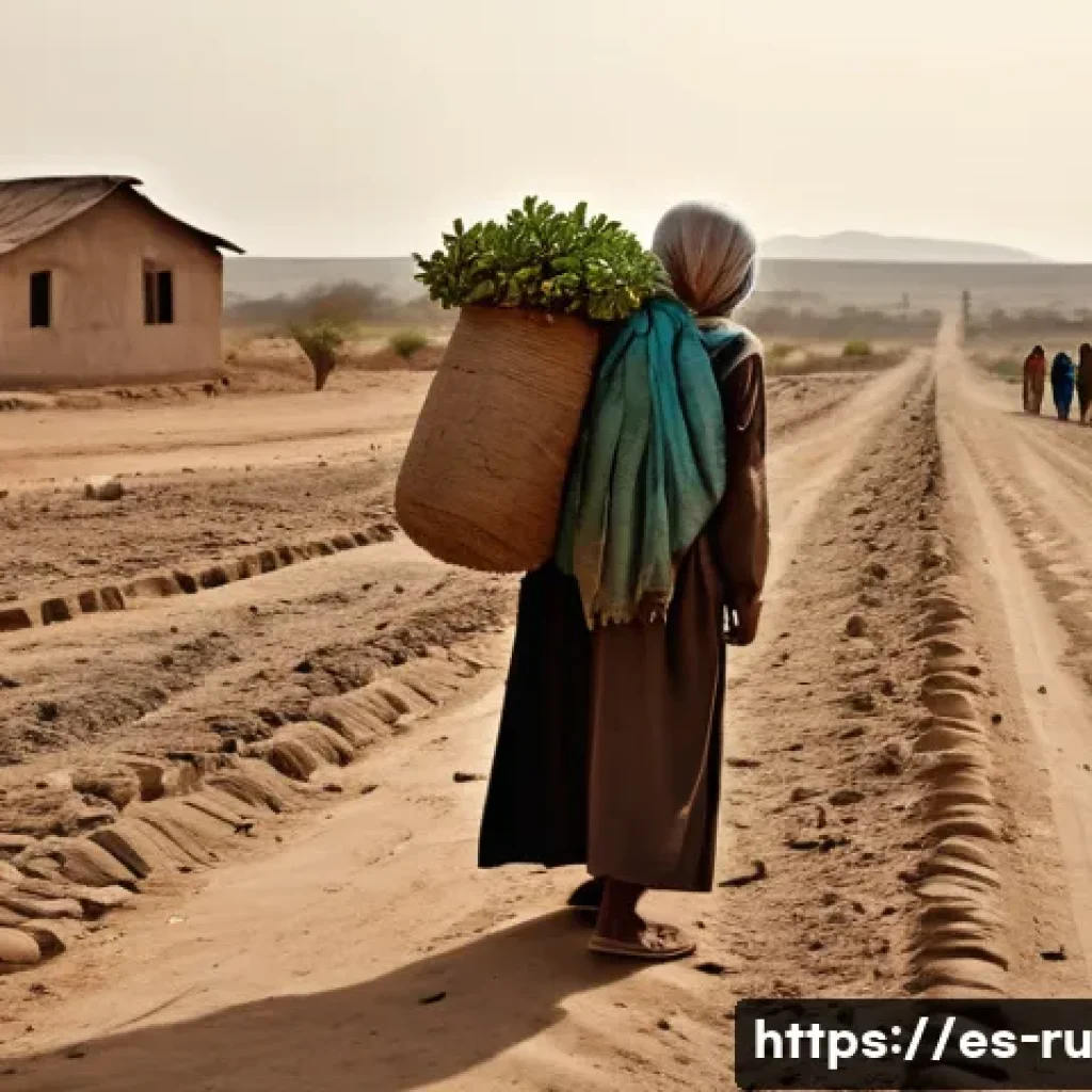 환경이주민의 정착 후 삶의 질 분석 - **Prompt 1: The Journey of Departure and Resilience**
A wide shot of a family of environmental m...