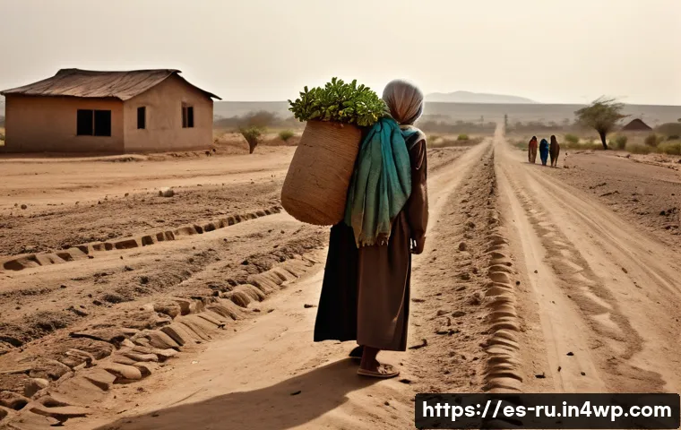 환경이주민의 정착 후 삶의 질 분석 - **Prompt 1: The Journey of Departure and Resilience**
    A wide shot of a family of environmental m...
